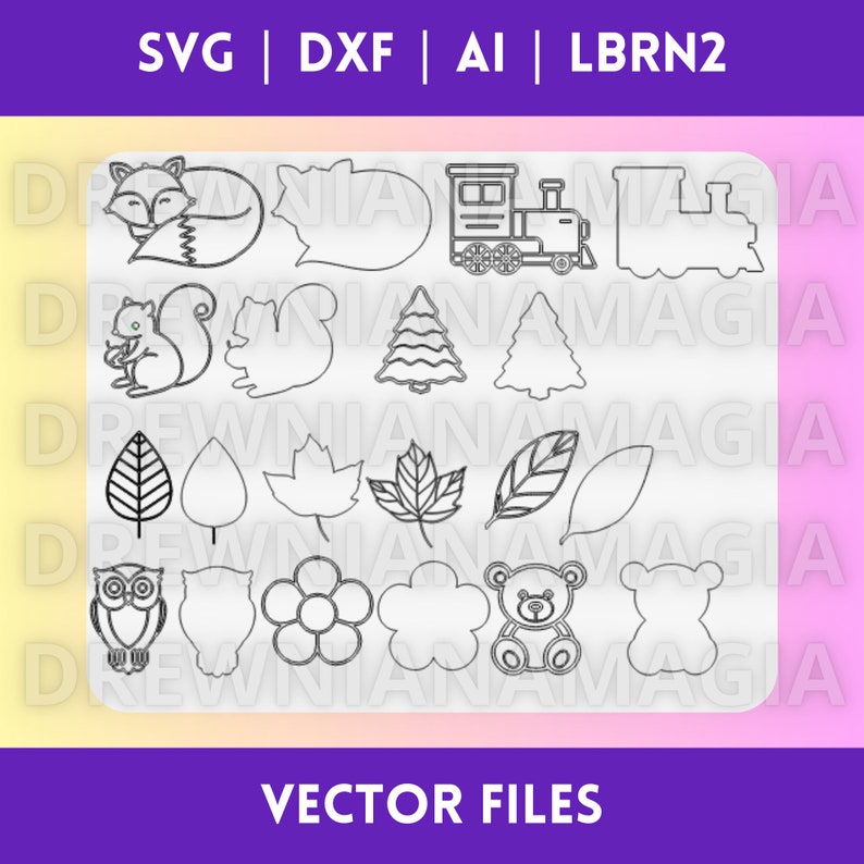 Wysypywanki sensoryczne pliki wektorowe do wycinania ai, svg, dxf, lbrn2 zdjęcie 2