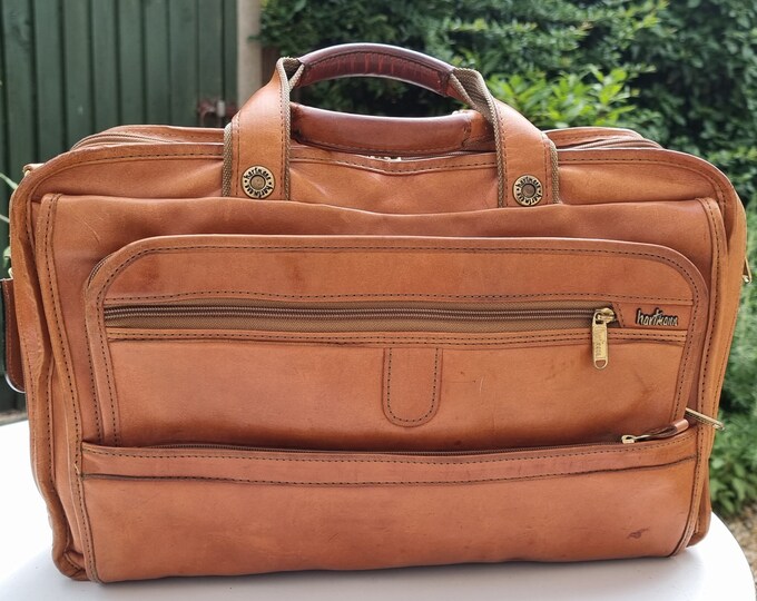 Vintage Hartmann Briefcase Laptop Case Tan Belting Leather Etsy