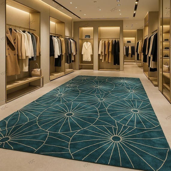 Luxurious 100% Viscose  Rug with Bold Black Border" Hand Tufted Rug for Home Decor ,Kids Room Rug, Living Room Rug, Bed Room Rug Mfd By -YDC