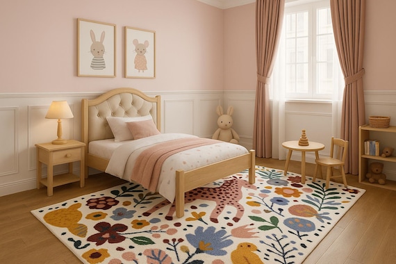 Animal Skin Rug: A Pink Christmas 8x10 Rug for Home Decor Living Room Wool Rug Large Area Rug for Bedroom.