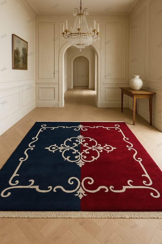 Hand Knotted Oushak Rug | New Zealand Wool | Traditional Medallion Area Carpet