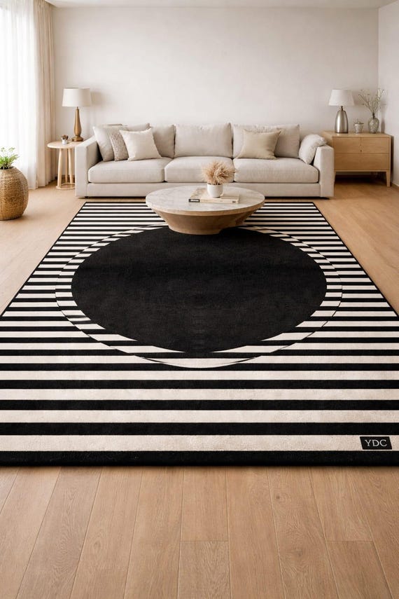 Luxurious 100% Viscose  Rug with Bold Black Border" Hand Tufted Rug for Home Decor ,Kids Room Rug, Living Room Rug, Bed Room Rug Mfd By -YDC