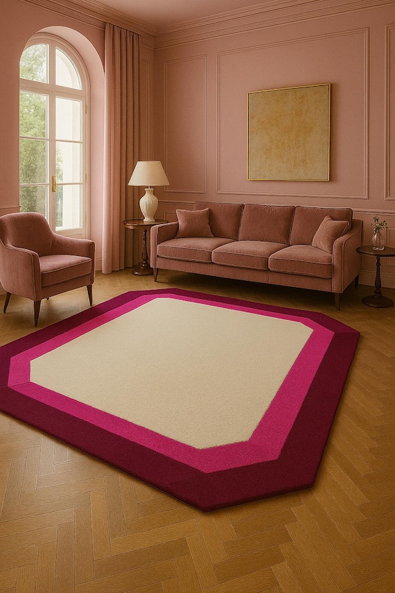 Hand-Tufted Rug Blended Pure Wool Rug for Modern Living Room Rug Bedroom Rug