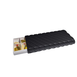 Portapillole scorrevole settimanale AM PM 7 giorni, organizer da viaggio, portapillole portatile per tablet, portamedicinali, organizer per dispenser di pillole