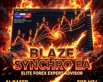 Blaze Synchro EA MT4 MT5 - Automated Forex Scalper - RSI ATR Robot - Prop Firm Ready