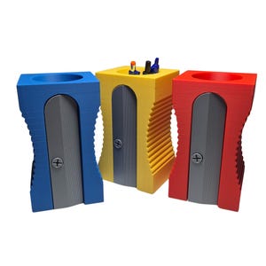 Giant Pencil Sharpener Desk Organizer: Whimsical Art Supply Holder