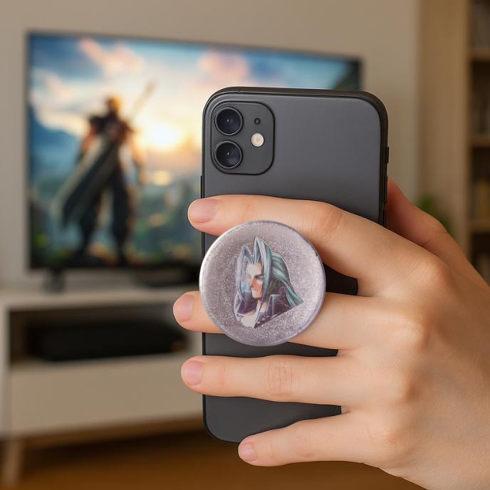 Poignée Téléphone Support Téléphone Fleur - Poignée Extensible Et Anti-Dérapante Pour Smartphones (Blanc) Grip Antidérapant Pliable