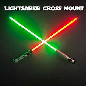 Universal/Galaxy's Edge Lightsaber Mount Lightsaber Cross Display Mount - A Must-Have for Star Wars Enthusiasts