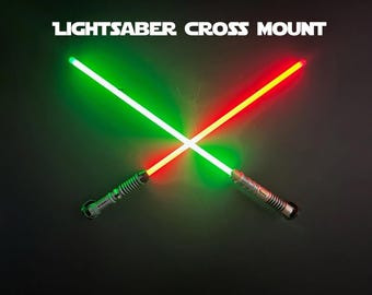 Universal/Galaxy's Edge Lightsaber Mount Lightsaber Cross Display Mount - A Must-Have for Star Wars Enthusiasts