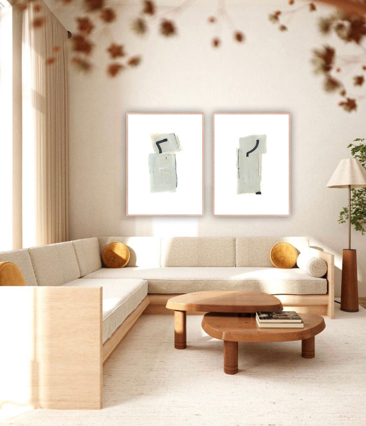 Twince Wall Painting, Two Piece Wall Art, Couples Painting, Best Lovers