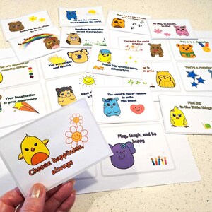 Citations sur le bonheur pour les enfants, se sentir bien, encouragements, entretenir l'estime de soi, positivité, pensées heureuses, téléchargement immédiat.