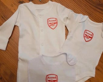 Baby set. With Arsenal on. Sizes tiny-12months