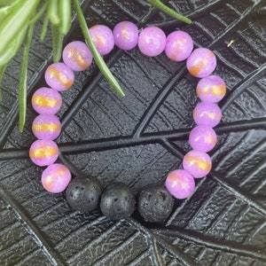 Soul Bracelet KIDS Purple, Aroma Bracelet for Essential Oils, Girls, Personal, Gift, Pearl Bracelet, Diffuser, Back to School Gift