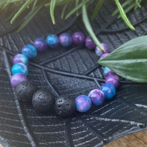 Soul Bracelet KIDS Purple/Blue, essential oils, children, girls, personal, gift, pearl bracelet, diffuser