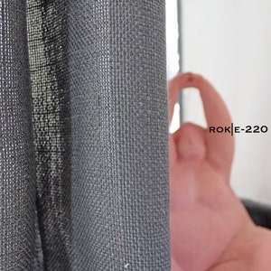 Pinch Pleat Linen Sheer Curtain for Living room, Natural Sheer Curtains, 27 Color Options, Pleated Curtains, 3 Heading Style Options