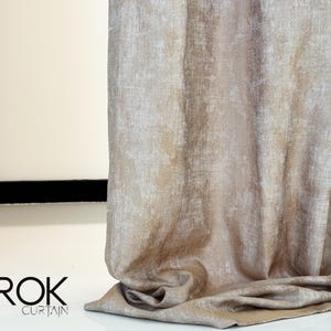 Pleated Jacquard Curtains, Custom Extra Long Drapes, Elegant Bedroom & Dining Room Window Panels, 25 Colors Options, 9 Hanging Styles