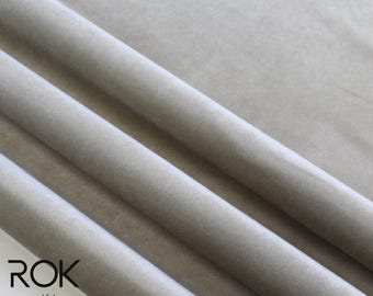 Luxury Velvet Upholstery Fabric, Soft Plain Velvet Furniture Fabric, Premium Decorative Textile, 17 Color Options, 9 Hanging Styles
