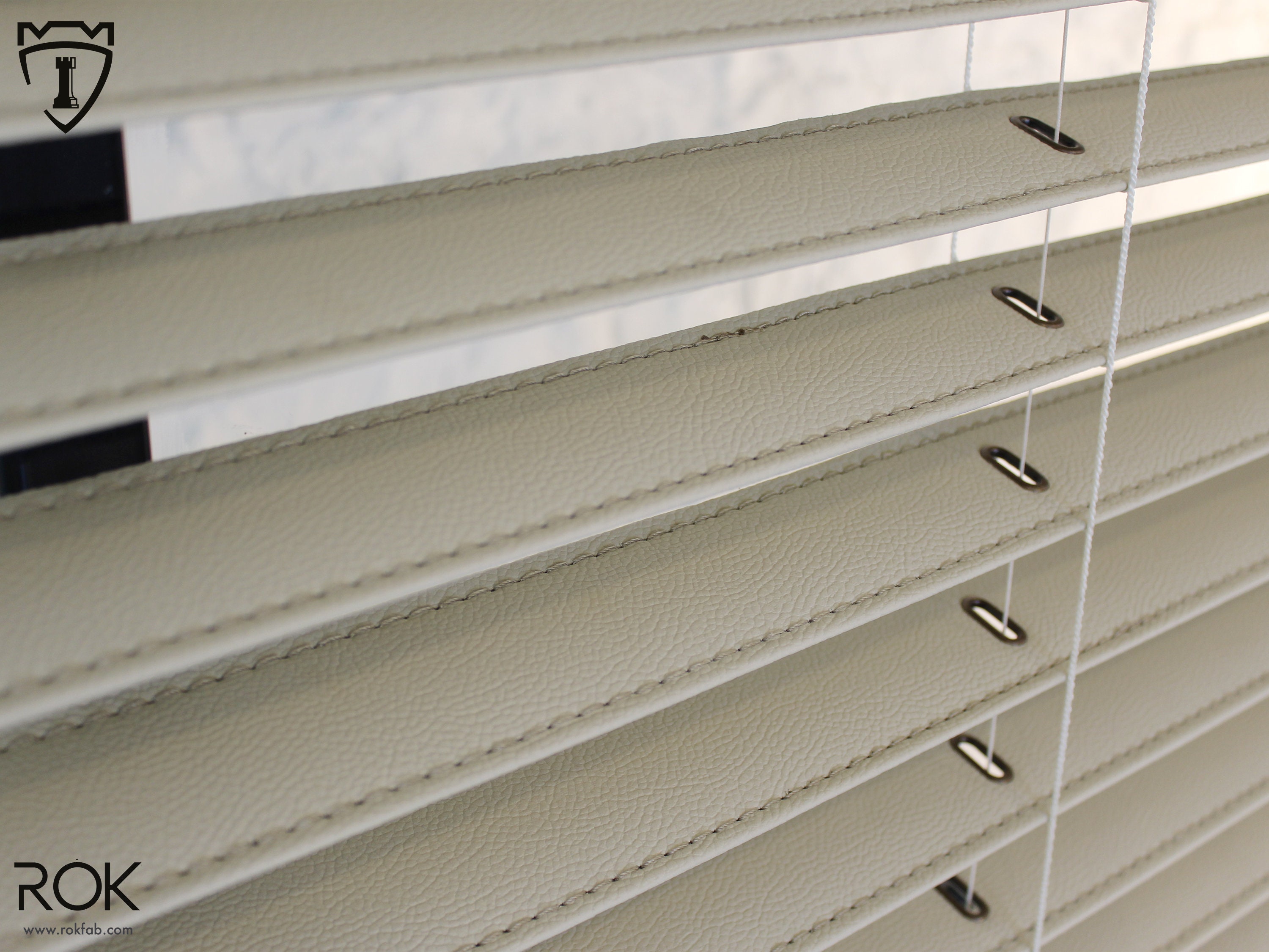 Extra Long Chain Leather Blinds, Drawstring Leather Blinds, Luxury ...