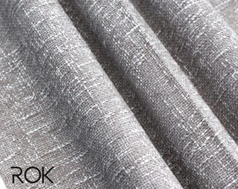 Jacquard Gray Curtains, Modern Drapery Panels, 20 Colors, 9 Heading Styles, Custom Size Window Curtains for Bedroom & Living Room