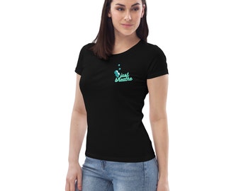 Tauchen just breathe T-Shirt | Tauch Shirt | Tauchen-Shirt | Tauchen-Geschenk | Tiefsee Tauchen | Taucher Shirt | Öko-T-Shirt für Damen