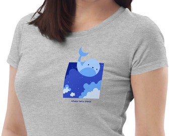 Tauchen "whale, hello there" T-Shirt | Tauch Shirt | Tauchen-Shirt | Tauchen-Geschenk | Tiefsee | Taucher Shir | Öko-T-Shirt für Damen