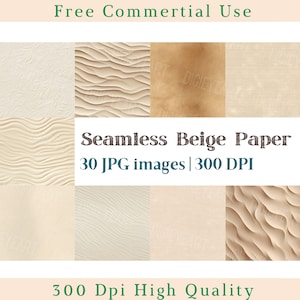 Seamless Beige & Coffee Textured Digital Paper, Ornament Digital Papers, Seamless Jpg, Sand papers, 300 DPI, Scrapbooking, Junk Journals