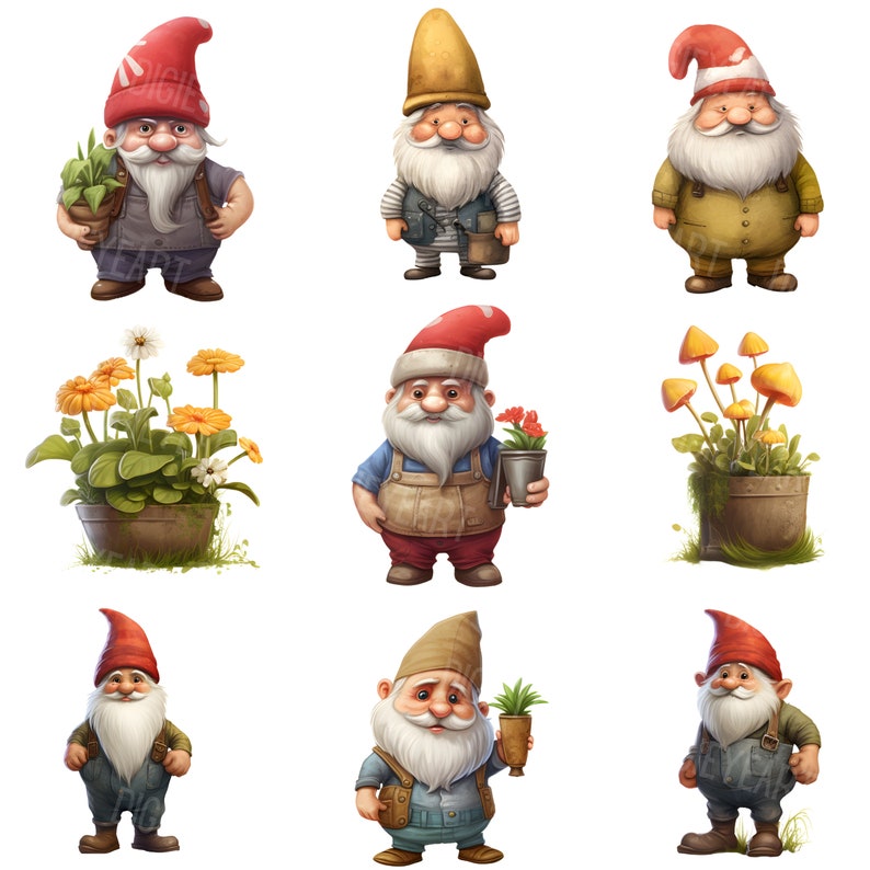Garden Gnomes Clipart, Cute Gnome Clip Art Png, Dwarf Images ...