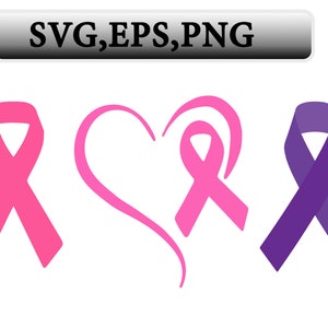 Awareness Ribbon Svg, Ribbon Vector, Cancer Awareness Ribbon Png, Pink Cancer Ribbon Svg, Breast Cancer Svg, Awareness Ribbon Svg Bundle