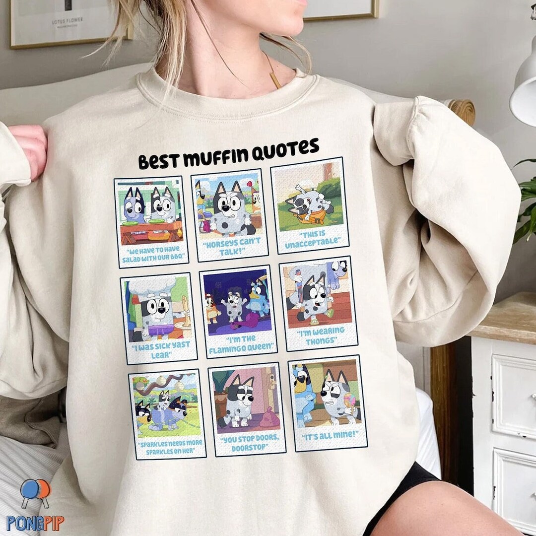 Bluey Muffin Shirt Bluey and Bingo Bluey Best Muffin Etsy UK