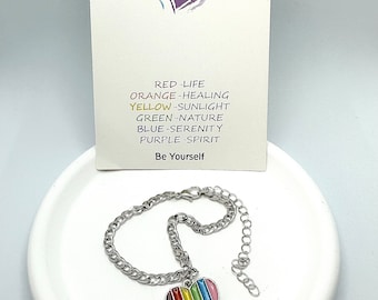 Pride Bracelet  / LGBT Bracelet  / Rainbow Bracelet  / LGBT Gift / Gay Pride Bracelet / Pride Gift