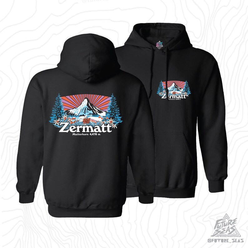 Matterhorn,Zermatt,Switzerland,Ski Poster Graphic T-Shirt