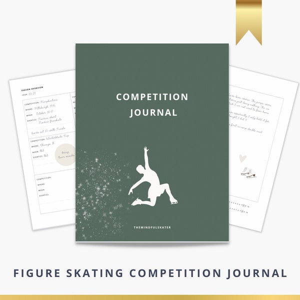 Competition Journal for Figure Skaters, Figure Skating Journal, Figure Skating Gifts, Figure Skating Planner Printable