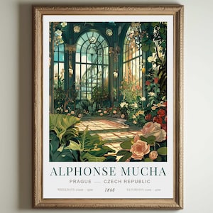 Alphonse Mucha | Alphonse Mucha Poster | Alphonse Mucha Poster | Giclée Matte Art Poster Druck | Jugendstil Print | Plakat im Jugendstil
