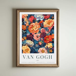Van Gogh Print | Vincent Van Gogh Poster | Van Gogh Wall Art Print | Van Gogh Art Print | Garden at Arles Van Gogh Gifts
