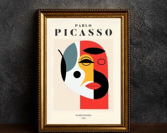 Picasso Art Poster, Picasso Wall Art, Picasso Exhibition Print