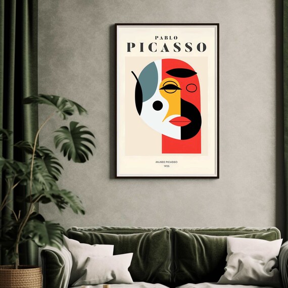 Picasso Art Poster, Picasso Wall Art, Picasso Exhibition Print