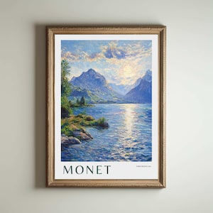 Monet Print, Claude Monet Poster, Claude Monet Painting, Claude Monet, Impressionism Decor, Modern Wall Art, Home Vintage Decor