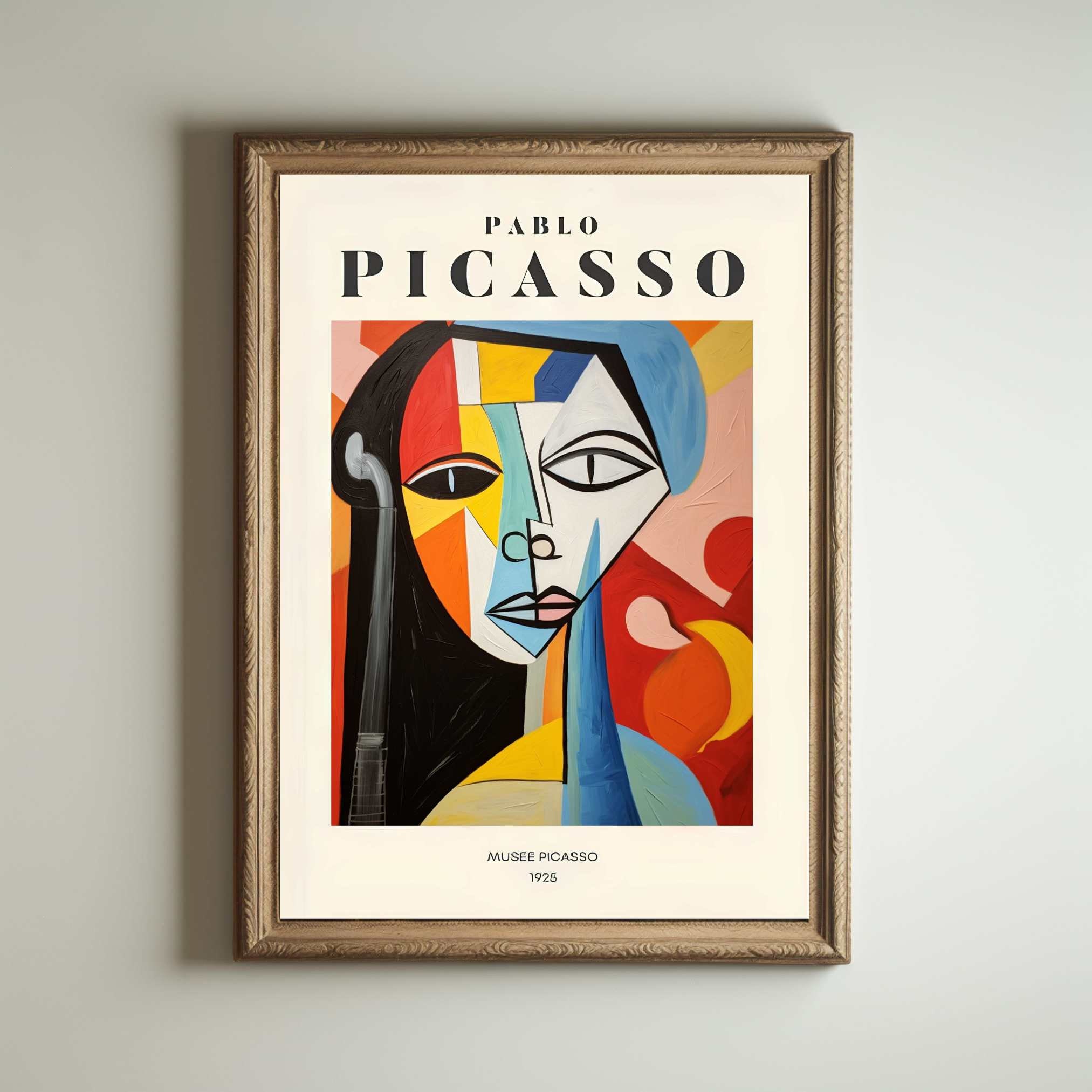 Picasso Art Poster, Picasso Wall Art, Picasso Exhibition Print