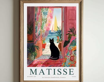 アンリ・マティスの風景画、美しい海の景色を描いた壁掛けポスター