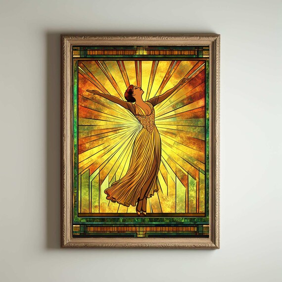 Póster Art Déco de los años 20, Impresión Art Déco, Arte Mural Art