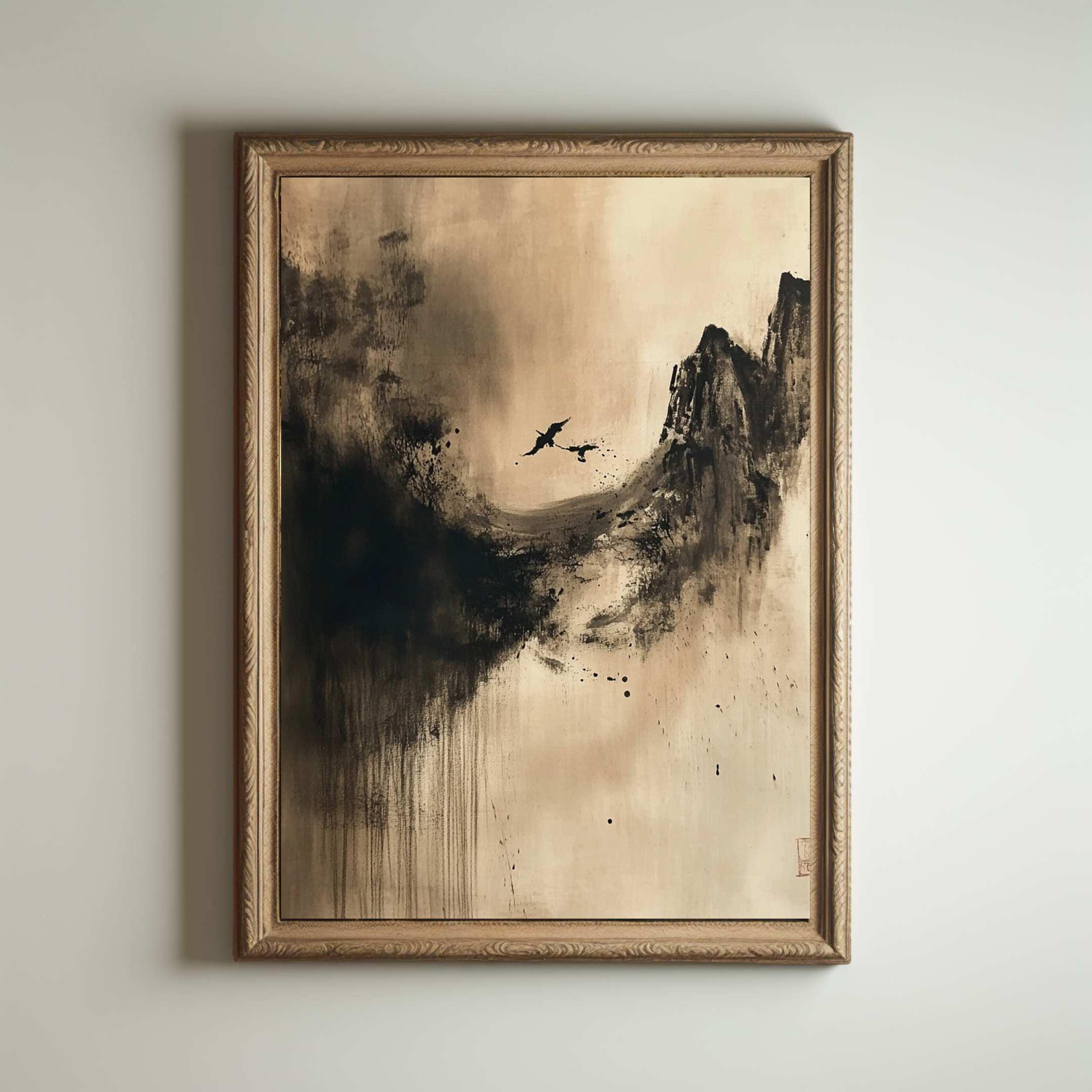 Wabi Sabi Print, Japanese Poster, Vintage Japanese Art, Wabi Sabi