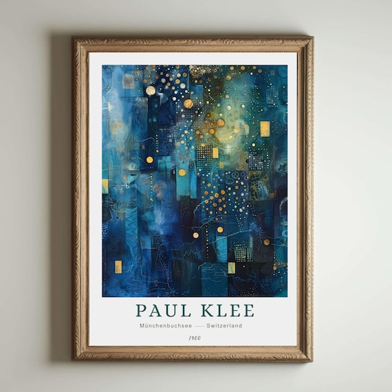 Paul Klee Print, Abstract Modern Art, Bauhaus Poster, Colorful