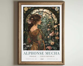 アルフォンス・ミュシャのアール・ヌーヴォーポスターセット：フランス