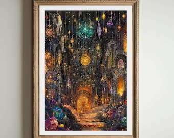 Gustav Klimt Print, Klimt Museum Poster, Gustav Klimt Poster, Klimt Exhibition Poster, Gustav Klimt Painting, Flower Garden, Floral Artwork