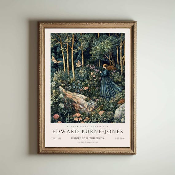 Edward Burne Jones, Burne-jones Print, Kew Gardens Painting