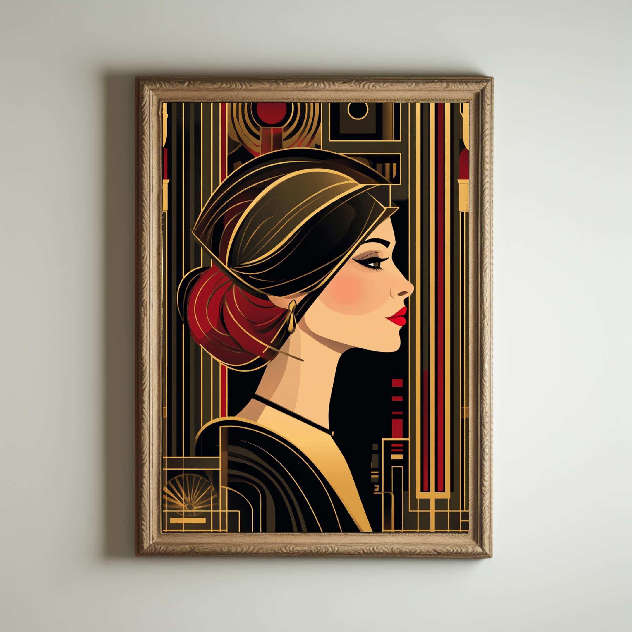 1920s Art Deco Poster, Art Deco Print, Art Deco Wall Art, Art Deco