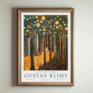 Gustav Klimt Druck, Klimt Museum Poster, Gustav Klimt Poster, Klimt Ausstellungsplakat, Gustav Klimt Malerei, Blumengarten, Blumenkunstwerk