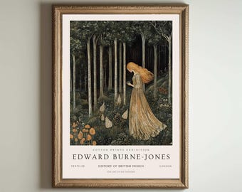The Flower Book Prints, Edward Burne-jones Wall Art Set, Pre
