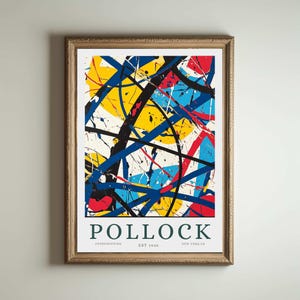 Jackson Pollock Druck, Pollock Poster, Housewarming Geschenk, Abstrakte Malerei, Abstrakter Kunstdruck, Expressionismus Wohnkultur, Jackson Pollock