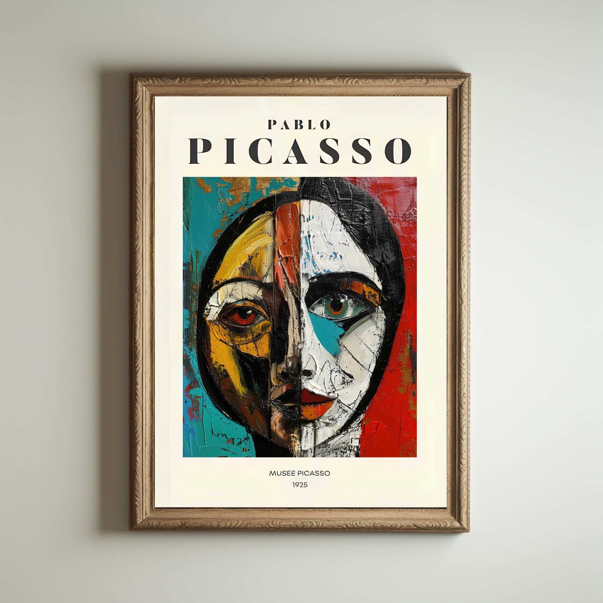 Picasso Art Poster, Picasso Wall Art, Picasso Exhibition Print